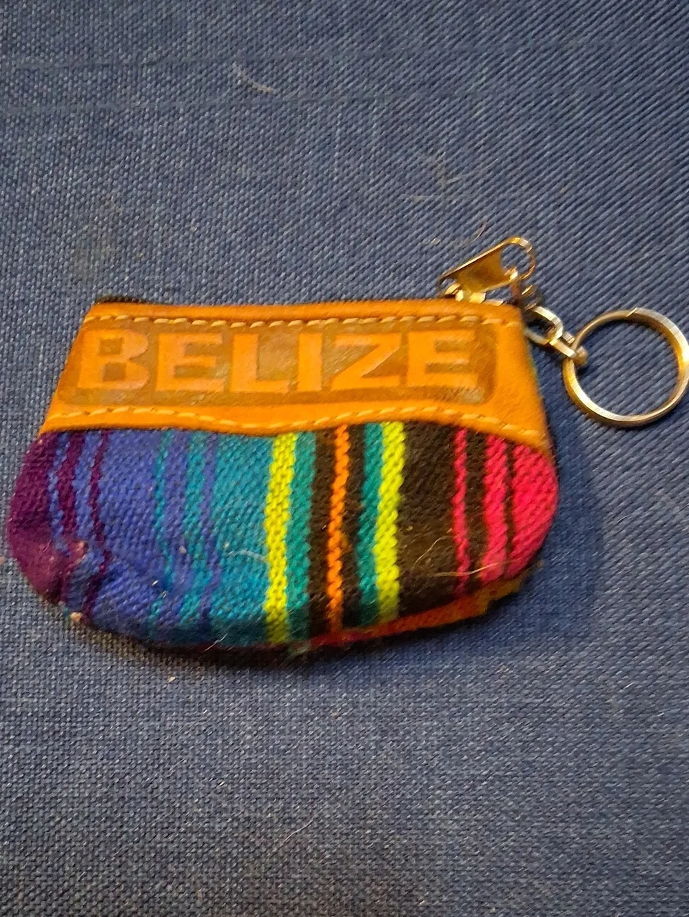 Belize Striped Key Pouch - Multicolor